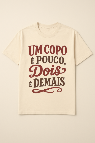 Um copo é pouco, dois é demais