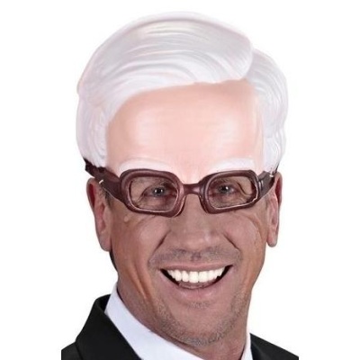 Peruca branca e óculos