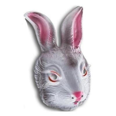 Máscara de coelho de plástico