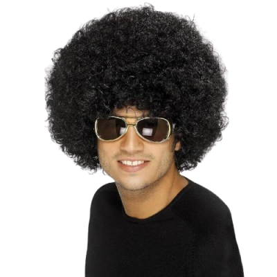 Peruca Afro Negra
