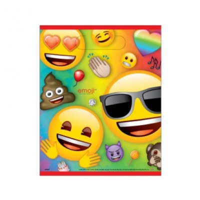 Estampado colorido com vários emojis expressivos. 