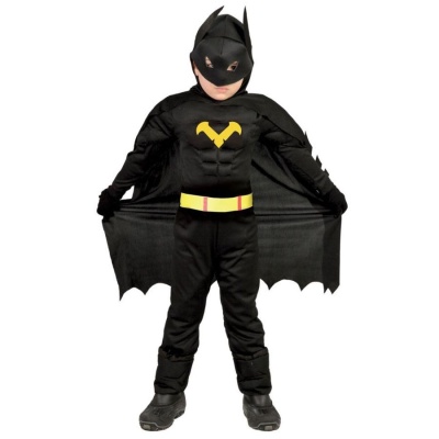 Super-herói Morcego com Músculos Infantil