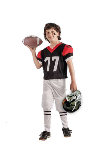 disfarce jogador rugby 3-10 anos