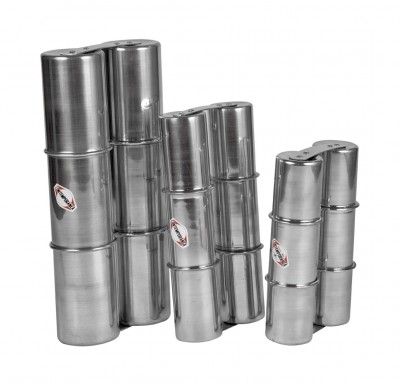 Ganza duplo alumínio Grande - (16 x 32cm)