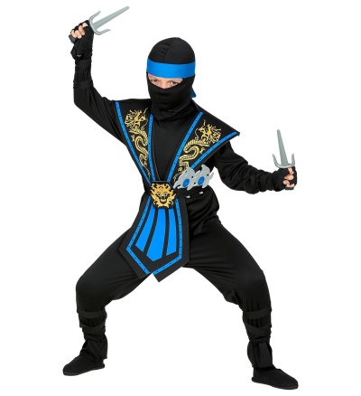 Guerreiro Ninja Azul Infantil