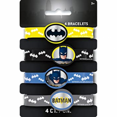 4 Pulseiras Elásticas Batman