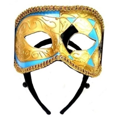 Máscara veneziana dourada