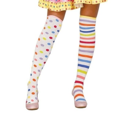 Meias para palhaços acima do joelho