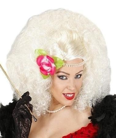 Peruca Belle Époque com Flor
