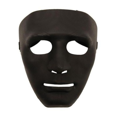 Máscara preta para decorar