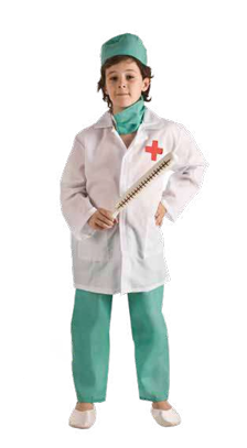 disfarce médico/doutor 3-10 anos