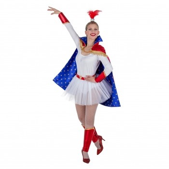 Trapezista Mulher com Capa