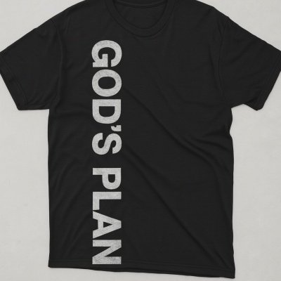 t-shirt manga curta preto GOD´SPLAN 08