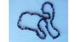 Colar de Ametista (42cm) (bolas de 5mm)