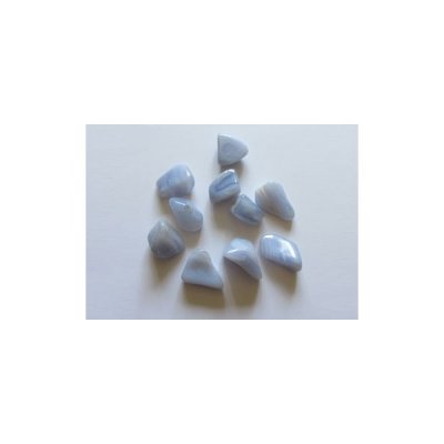 Calcedónia Azul de canto rodado (1 unidade)