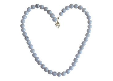 Colar de Calcedónia Azul