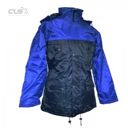 CLS PARKA BICOLOR EM NYLON REVESTIDO A PVC