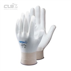 SHOWA LUVA EM NAYLON COM REVESTIMETO EM PU BRANCO NA PALMA