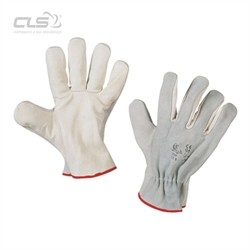 GLOVA LUVA TIPO CHEFE MISTA PELE DE VACA BRANCA