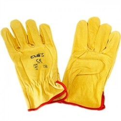 GLOVA LUVA TIPO CHEFE PELE DE VACA AMARELA
