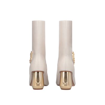 Liu Jo :: Botins brancos com pormenor dourado Liu Jo :: Botins brancos com pormenor dourado