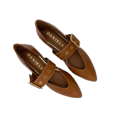 DANIELASHOES :: Sapato Bufalino Camel com fivela