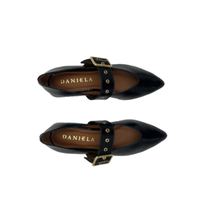 DANIELASHOES :: Sapato Bufalino Negro com fivela