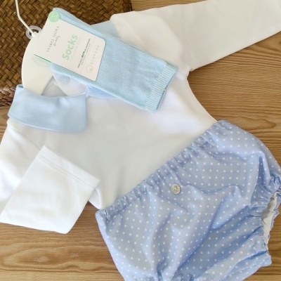 Conjunto Pintinhas Azuis