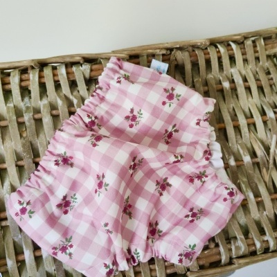 Tapa Fraldas Vichy Flores