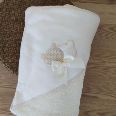 Toalha de Banho Ursinho Bege