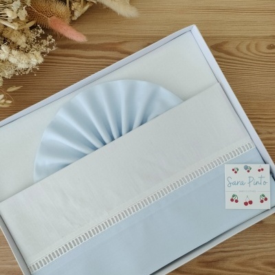 Conjunto Alcofa Algodão Azul