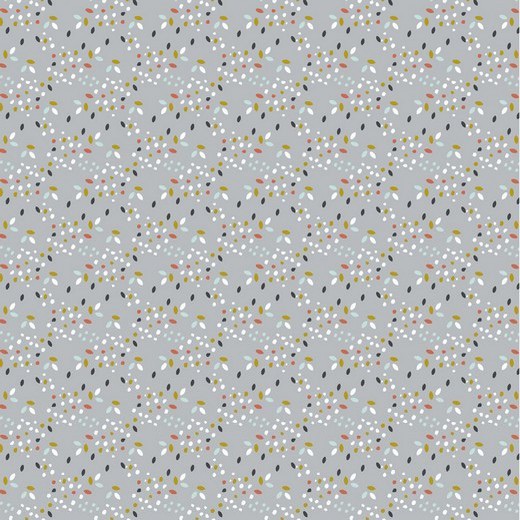 Algodão orgânico - Confeti Safari Friends - Cinza Algodão orgânico - Confeti Safari Friends - Cinza