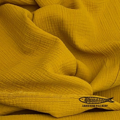 Musselina lisa de algodão organico