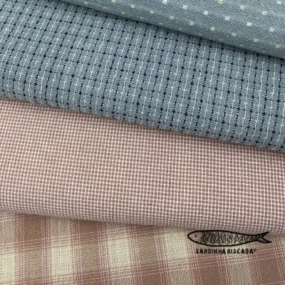 Tramado Japonês - Mini Xadrez Rosa