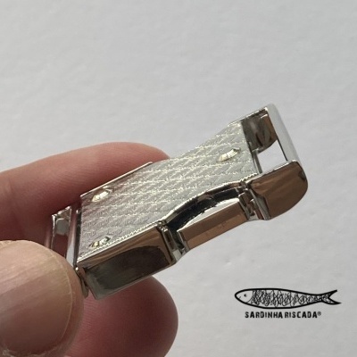 Fecho metálico de 25mm - Prata