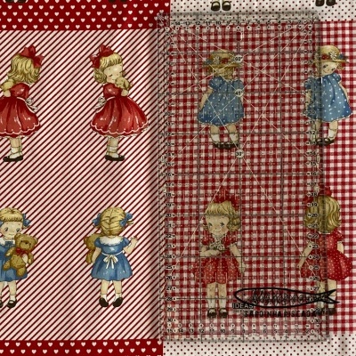 Margret & Sophie - Panel with a cute back view - Red