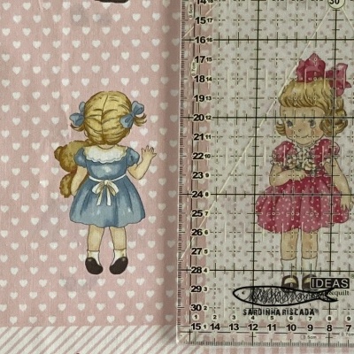 Margret & Sophie - Panel with a cute back view - Pink