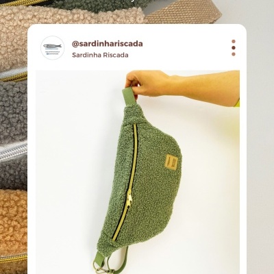 Bolsa de cintura - Teddy Verde Bolsa de cintura - Teddy Verde