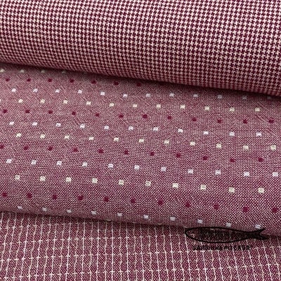 Tramado Japonês - Mini Xadrez Vermelho Tramado Japonês - Mini Xadrez Vermelho