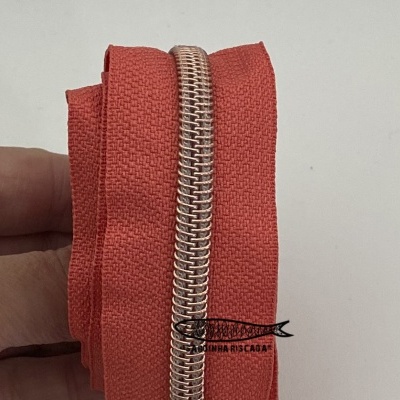 Fecho Zipper Metalizado - Cobre
