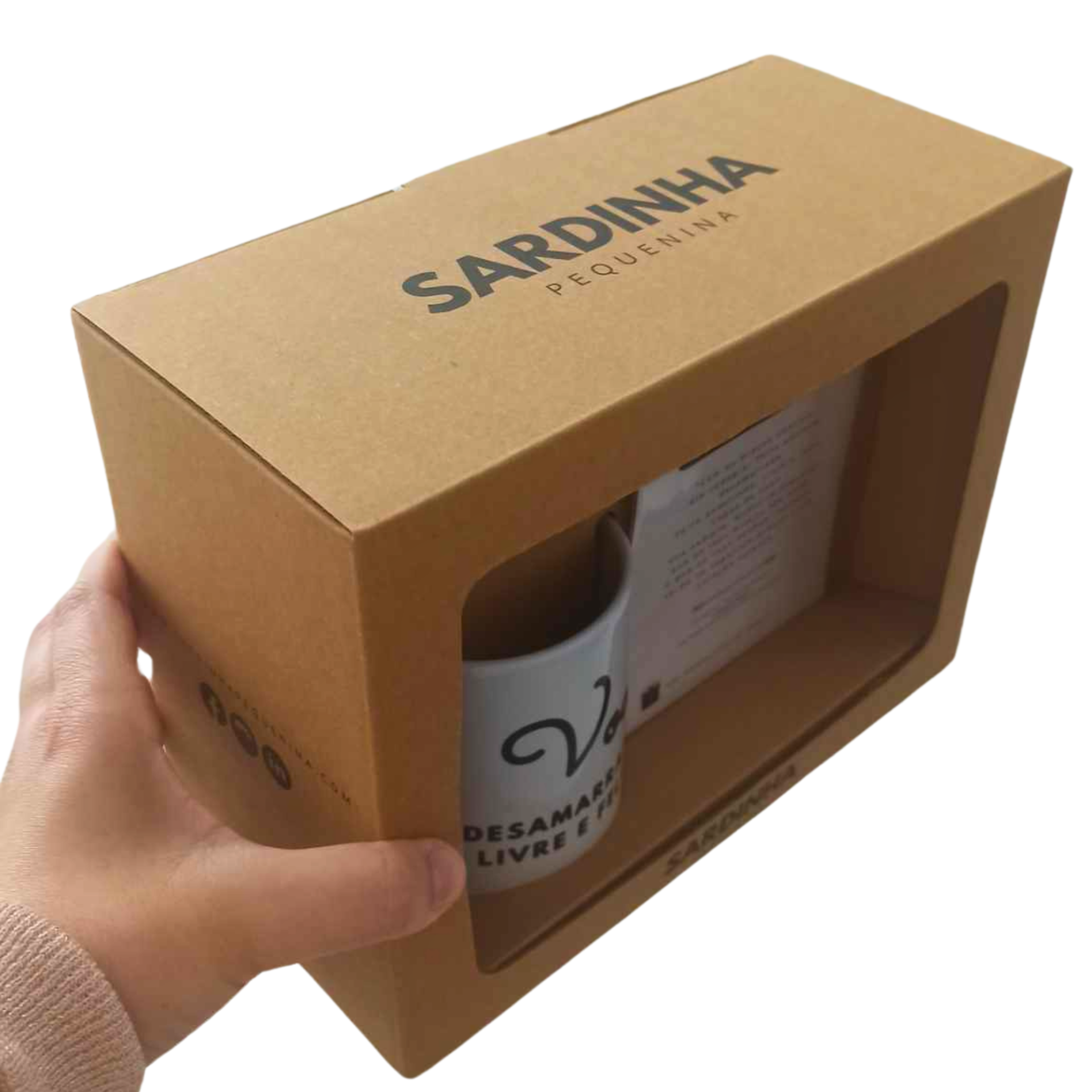 Caneca & cartão "Padrinho: levas-me sempre no teu coração"