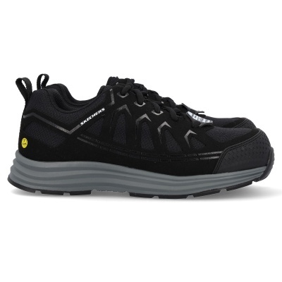 Sapatilha Skechers Work Malad Ii Comp Toe 200127 Preto