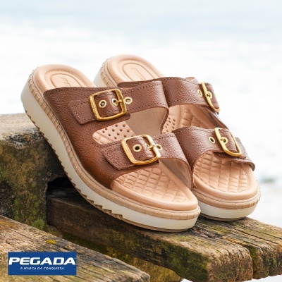 Chinelo Pegada 233662 Camel