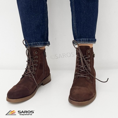 Botim Samelli Militar N828 Castanho