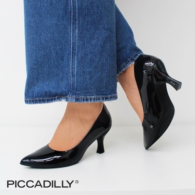 Sapato Piccadilly Stiletto Verniz 745221 Preto