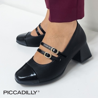 Sapato Piccadilly Mary Jane 748041 Preto