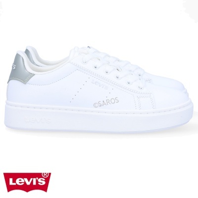 Sapatilha Levis Evelyn Veve0002s Branco E Prateado