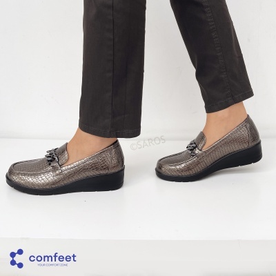 Sapato Comfeet Conforto 24222-28 Bronze