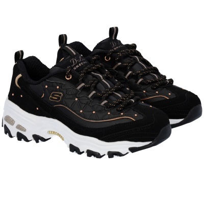 Sapatilha Skechers D'Lites Glamour Feels 13087 Preto