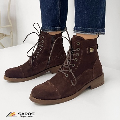 Botim Samelli Militar N828 Castanho